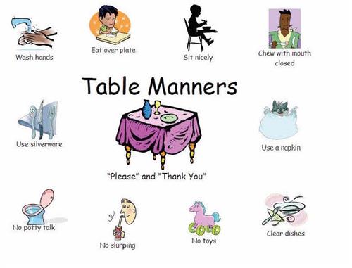 Table manners 